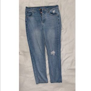 Wild Fable Cropped Denim with Hidden Button Fly